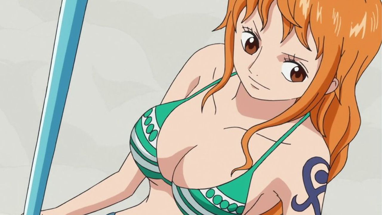 ONE PIECE: Nami in costume in Candylion cosplay