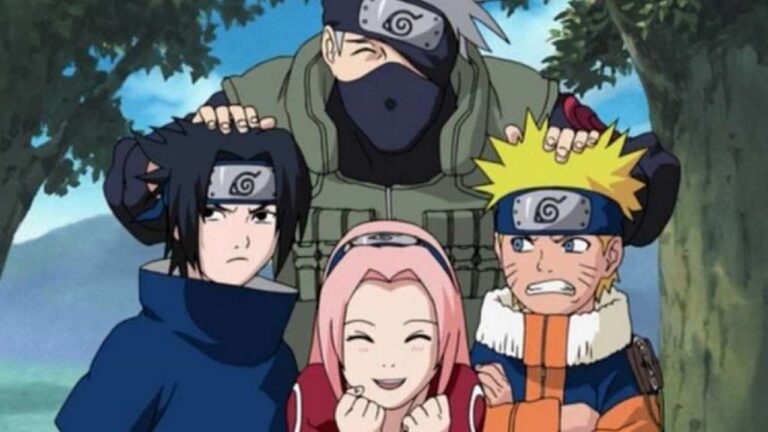 Naruto, the characters of the series, dressed ceremonially in the style of the pop-up shop Naruto, the characters of the series, dressed ceremonially in the style of the pop-up shop