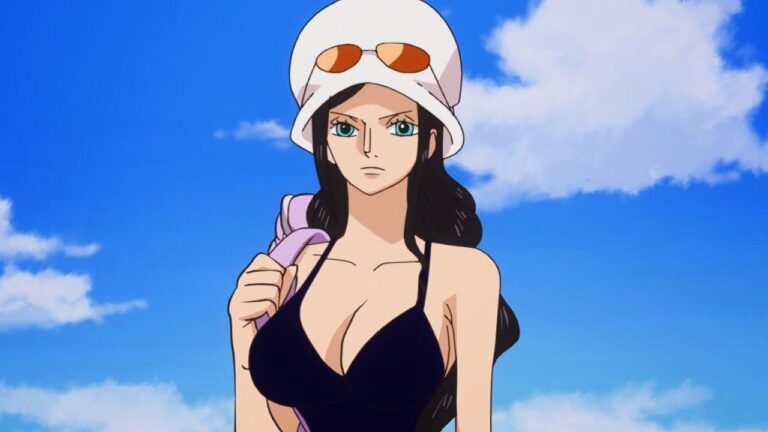 ONE PIECE: a cosplay of Nico Robin from Dressrosa in a blue dress ONE PIECE: a cosplay of Nico Robin from Dressrosa in a blue dress