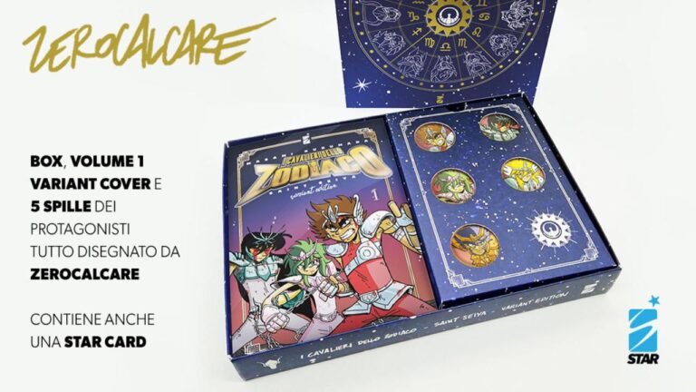 Zerocalcare for Star Comics: Here is the variant of the cover of The Knights of the Zodiac Zerocalcare for Star Comics: Here is the variant of the cover of The Knights of the Zodiac