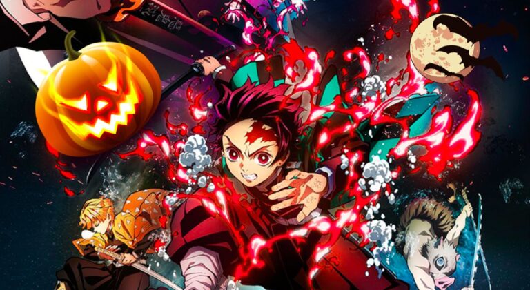 Demon Slayer: Hunters and demons come together in one piece of Halloween artwork Demon Slayer: Hunters and demons come together in one piece of Halloween artwork