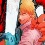 A cosplay of the Chainsaw Man, but female: Here the Chainsaw Woman is pictured A cosplay of the Chainsaw Man, but female: Here the Chainsaw Woman is pictured