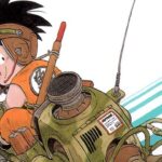 Dragon Ball: Goku on a motorcycle in the new cover by Akira Amano Dragon Ball: Goku on a motorcycle in the new cover by Akira Amano