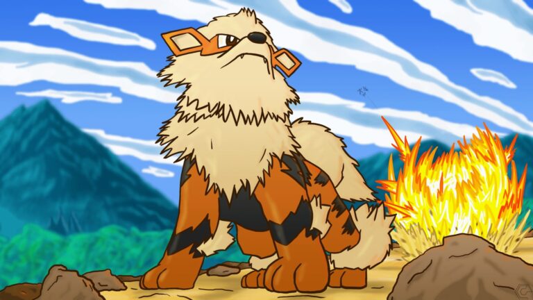 Pokémon: the Arcanine evolutionary line in the Flaming Statue by Egg Studio Pokémon: the Arcanine evolutionary line in the Flaming Statue by Egg Studio