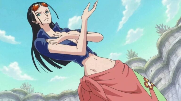 ONE PIECE: a cosplay of Nico Robin in a floral pose ONE PIECE: a cosplay of Nico Robin in a floral pose