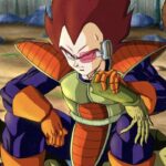 Dragon Ball: a cosplay of the Saiyan prince Vegeta in female and body paint Dragon Ball: a cosplay of the Saiyan prince Vegeta in female and body paint