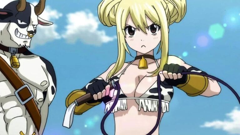 Fairy Tail: A Taurus version of Lucy Heartfilia Cosplay in costume and whip Fairy Tail: A Taurus version of Lucy Heartfilia Cosplay in costume and whip