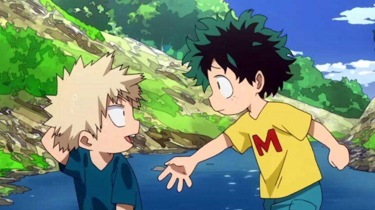 The relationship between Deku and Bakugo in this official My Hero Academia 6 illustration The relationship between Deku and Bakugo in this official My Hero Academia 6 illustration