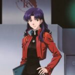 Misato Katsuragi in black in this Neon Genesis Evangelion cosplay Misato Katsuragi in black in this Neon Genesis Evangelion cosplay