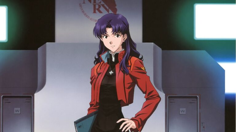 Misato Katsuragi in black in this Neon Genesis Evangelion cosplay Misato Katsuragi in black in this Neon Genesis Evangelion cosplay