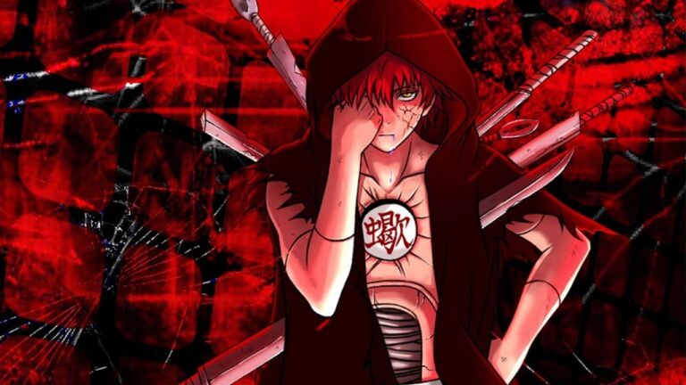 Naruto: A figurine of Sasori from the Red Sands demonstrates the power of the puppeteer Naruto: A figurine of Sasori from the Red Sands demonstrates the power of the puppeteer