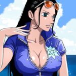 ONE PIECE: a Nico Robin cosplay on the beach to relax ONE PIECE: a Nico Robin cosplay on the beach to relax