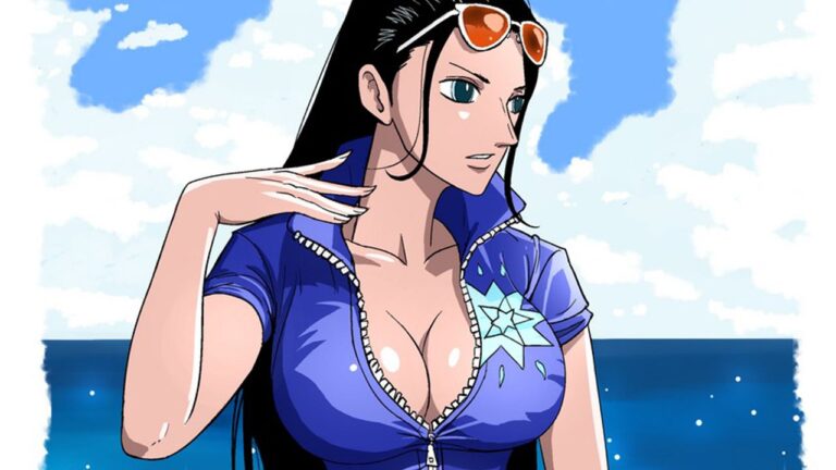 ONE PIECE: a Nico Robin cosplay on the beach to relax ONE PIECE: a Nico Robin cosplay on the beach to relax