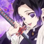 Demon Slayer: a cosplay of Kocho Shinobu among butterflies and wisteria Demon Slayer: a cosplay of Kocho Shinobu among butterflies and wisteria