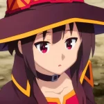 Konosuba: a cosplay of the explosive sorceress Megumin, faithful to the original Konosuba: a cosplay of the explosive sorceress Megumin, faithful to the original