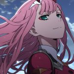 Zero Two crushes everyone as the pink hair queen in the anime Zero Two crushes everyone as the pink hair queen in the anime